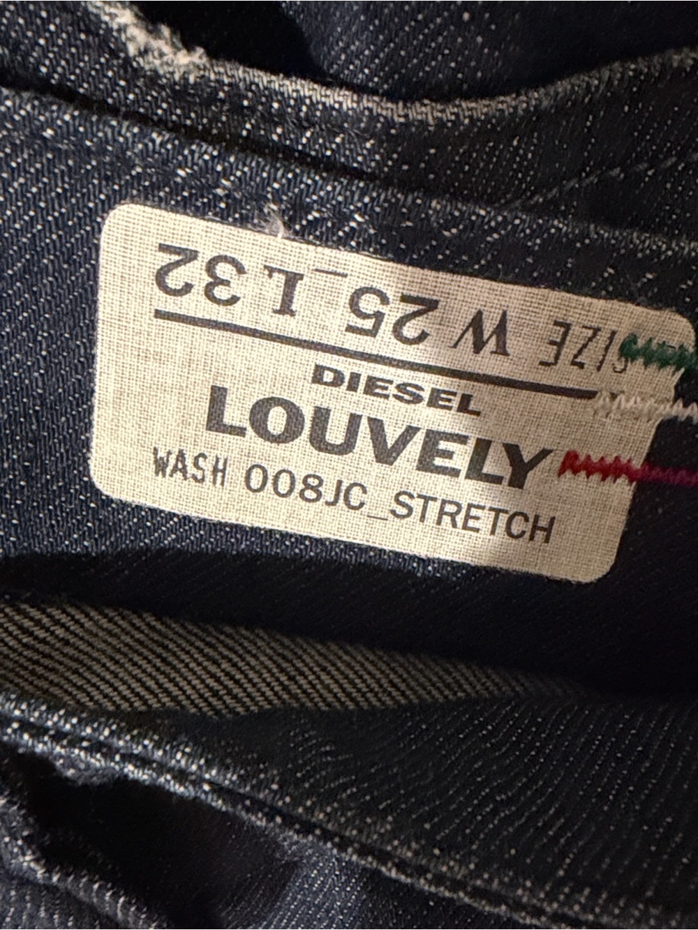 Diesel Louvely - Wash 8JC - Dark Indigo Flared Women's Denim. Made in Italy - Picture 7 of 12